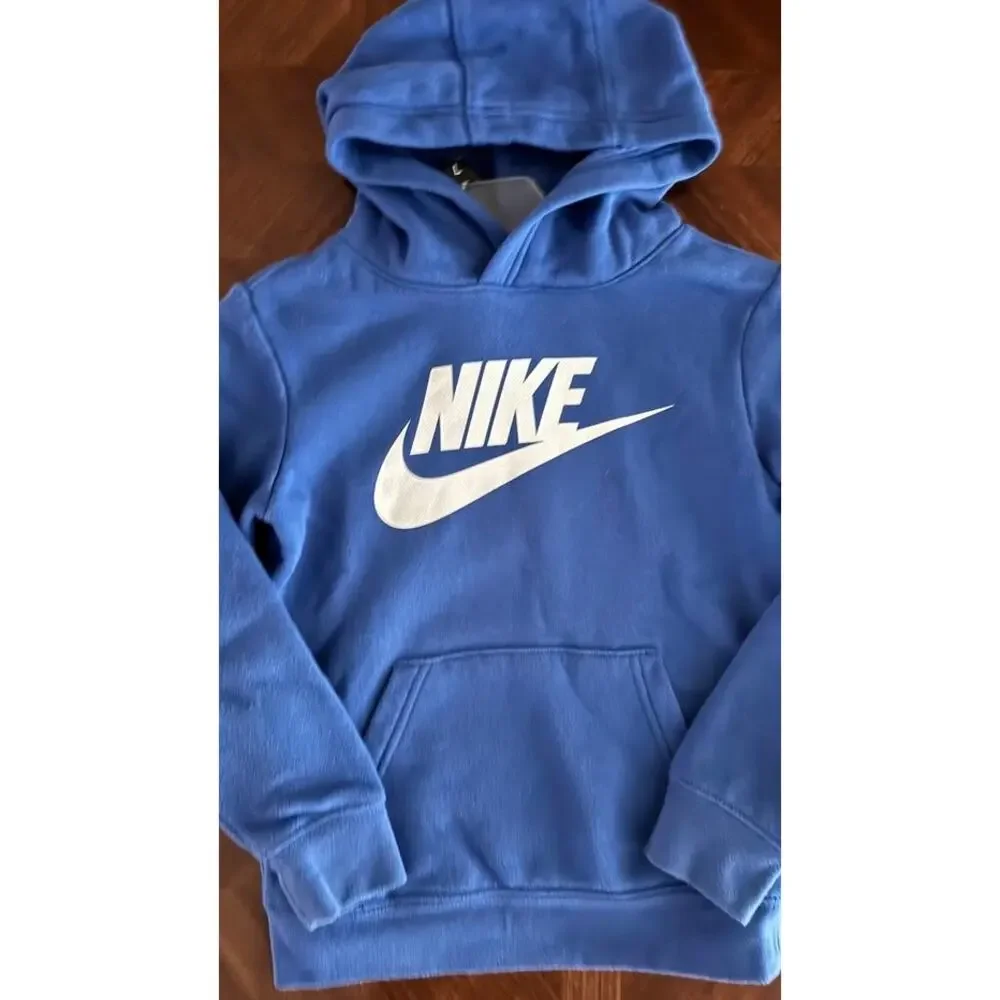 Nike Kids Blue Pullover Hoodie | Size Small 5-6Y